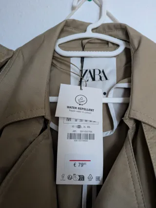 Trench Zara Beige Nuevo