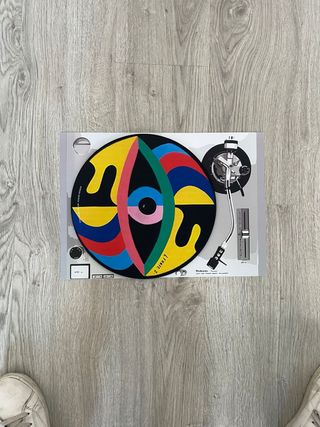 Slipmat per giradischi con design grafico