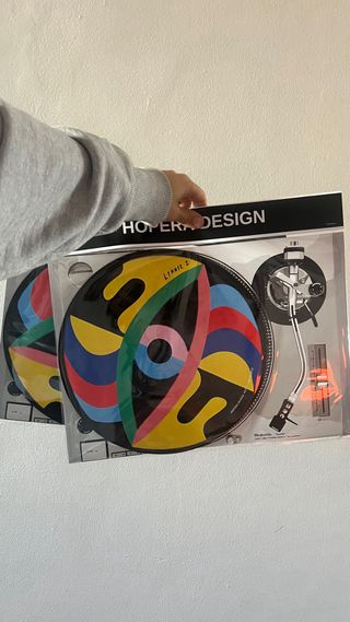 Slipmat per giradischi con design grafico