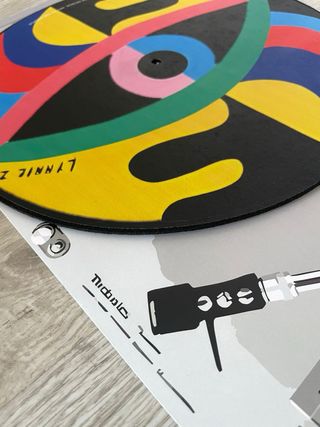 Slipmat per giradischi con design grafico