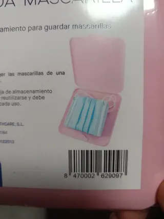 Guarda mascarillas rosa plástico (35)