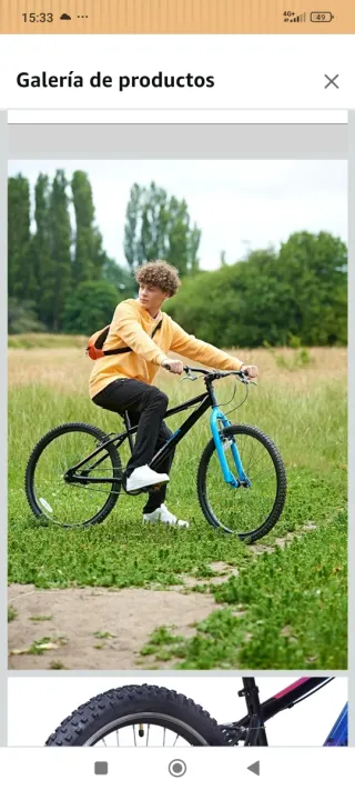 **MENOS de 5km de uso!!! Bicicleta Wildtrak Negra