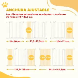 Barrera Seguridad Extensible Blanca