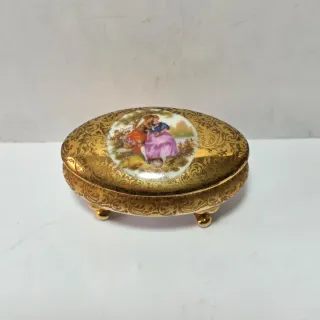 Piccola scatola in porcellana Limoges France