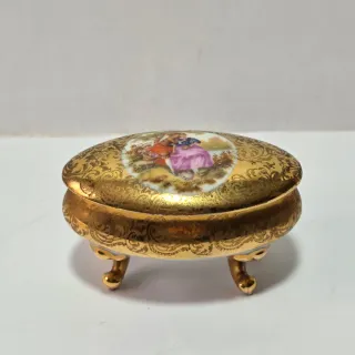 Piccola scatola in porcellana Limoges France