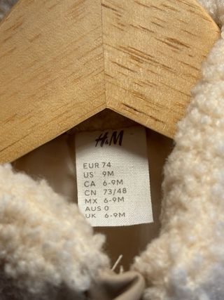 Chaleco de bebé de borreguito