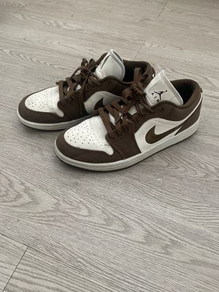 Jordan 1 Low Marrones y Blancas