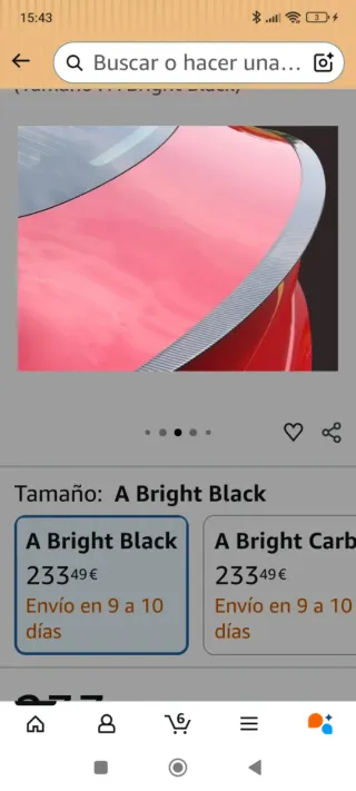 Alerón Fibra Carbono Tesla Model 3