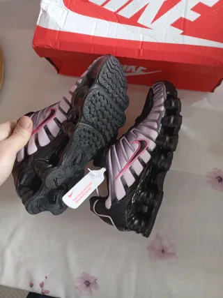 Nike Shox Zapatillas Morado Negro talla 39