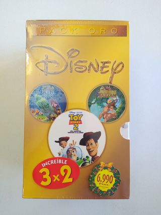 Películas Disney VHS Pack Oro Mickey Mouse Winnie