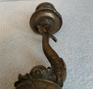 Coppia Candelabri Bronzo Anni 40/50