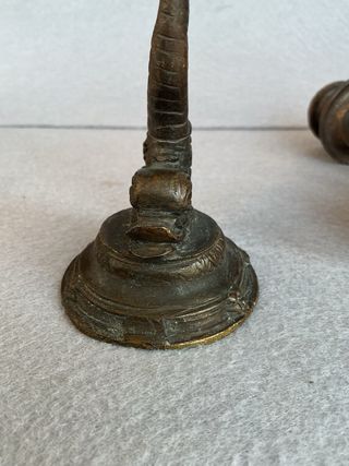 Coppia Candelabri Bronzo Anni 40/50