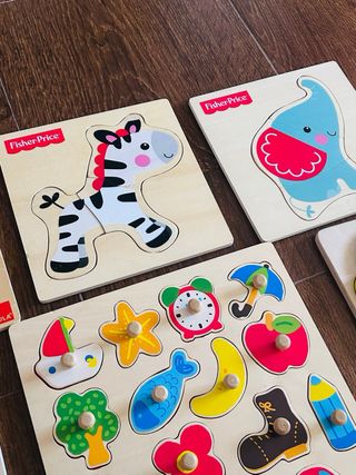 Lote Puzzles Madera Infantiles