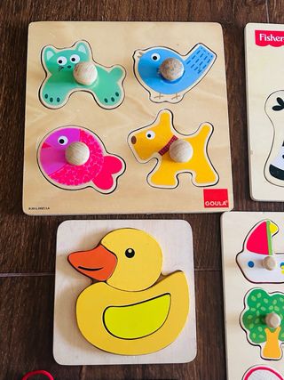 Lote Puzzles Madera Infantiles