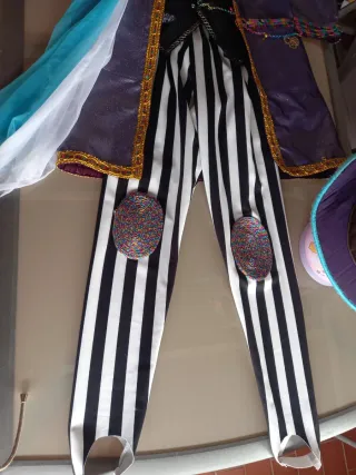 Traje Carnaval Willi Wonka Multicolor .