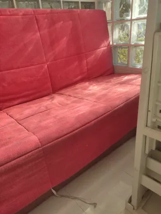 Sofá Cama Rosa Tela