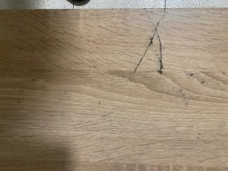 Mueble TV madera y blanco