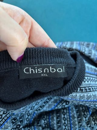 Jersey chisnbal con estampado geométrico