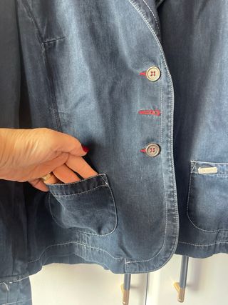 Cazadora vaquera azul