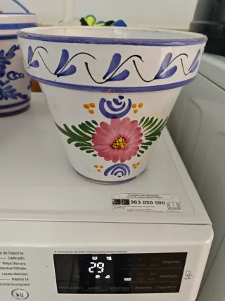 Lote Maceteros cerámica.