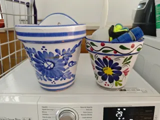 Lote Maceteros cerámica.