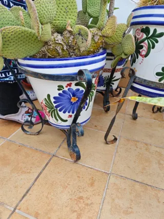 Lote Maceteros cerámica.