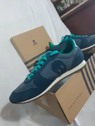 Zapatillas Scalpers Azul/Verde * A entrenar