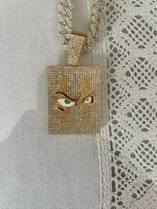 Cadena Hanzel la H Icebaby Oro y Verde