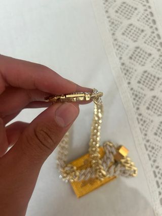 Cadena Hanzel la H Icebaby Oro y Verde