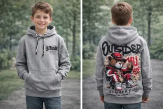 Sudadera con capucha y oso Outsider