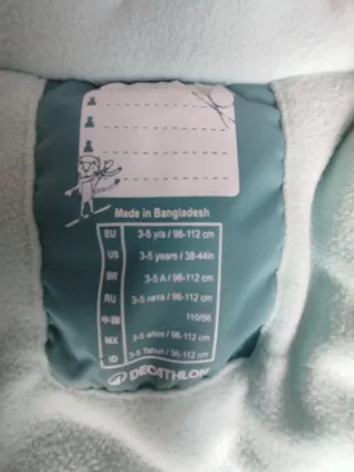 Mono de esquí infantil 1-5 años