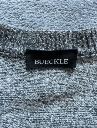 Cardigan vintage BUECKLE grigio taglia unica