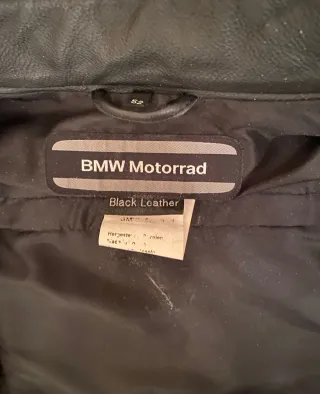 Cazadora Cuero BMW Negra