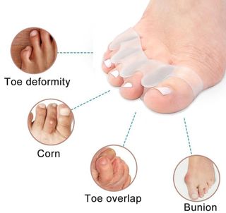 2 Separatori 5 dita dei Piedi *NUOVI alluce +altri