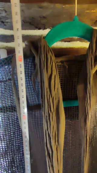 Chaqueta calada capucha bimateria