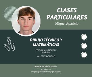 Profesor particular dibujo técnico y matemáticas.