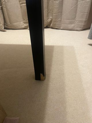 Mesa extensible madera oscura