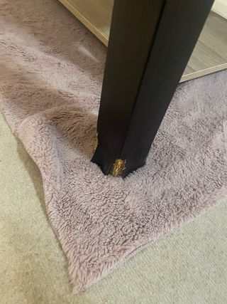 Mesa extensible madera oscura