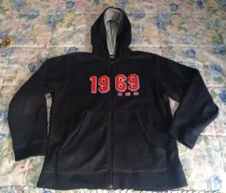 Sudadera Quiksilver 1969 Azul y Roja