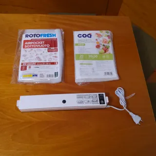 Sigillatrice Sottovuoto Alimenti + Sacchetti