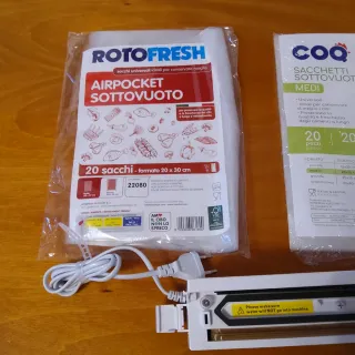 Sigillatrice Sottovuoto Alimenti + Sacchetti