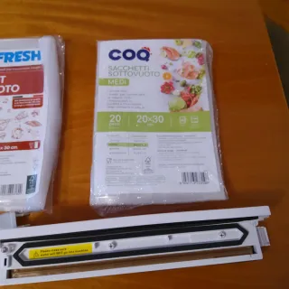 Sigillatrice Sottovuoto Alimenti + Sacchetti