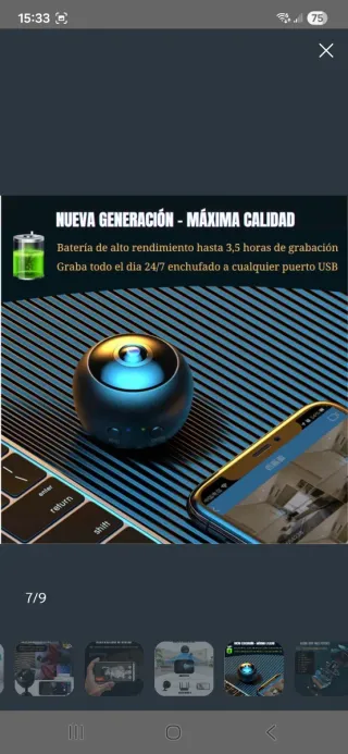 Mini Cámara Espía HD WiFi