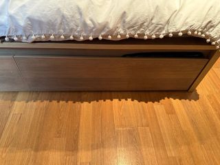 Juego Cama y Mesitas Madera