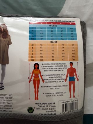 Disfraz Muñeca Megan Partilandia Talla L