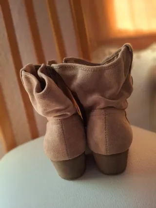 Botas cowboy beige/marrón