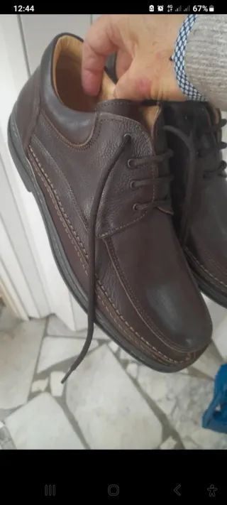 Scarpe uomo pelle marrone taglia 43
