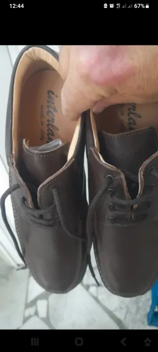 Scarpe uomo pelle marrone taglia 43