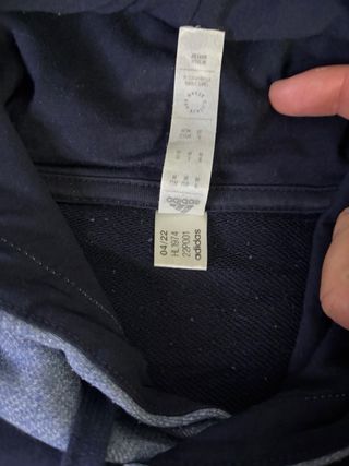 Sudadera Adidas Azul y Gris