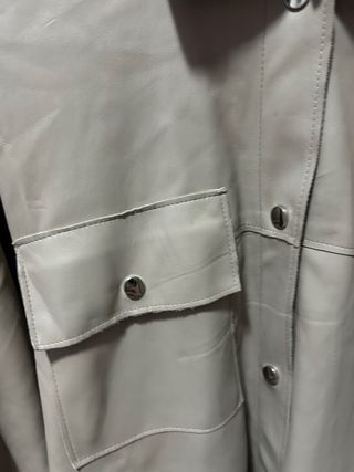 Giacca ecopelle Pull&Bear beige tg. S